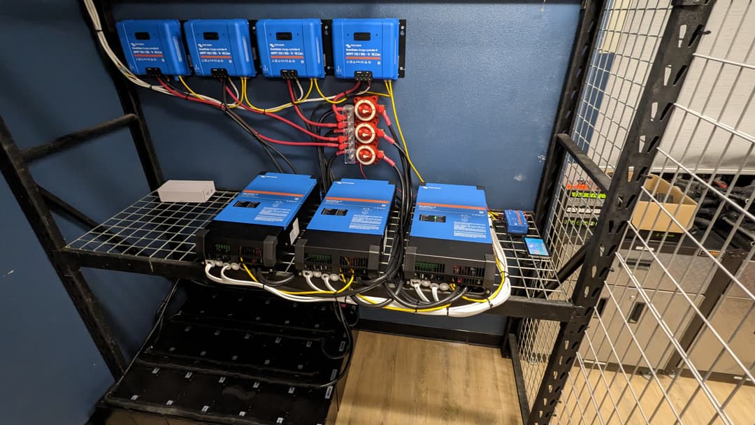 picture of inverters, mppt solar battery chargers and power banks for off-grid solar
